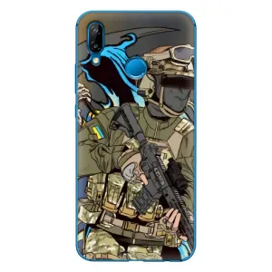 Чехлы с картинкой ЗСУ для Huawei P20 Lite (2019) (AlphaPrint) (Воин ВСУ)