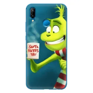 Різдвяні Чохли для Huawei P20 Lite (2019) (VPrint) (Зелений Грінч)