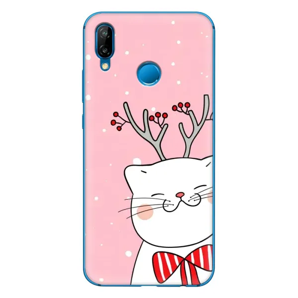 Чехол с принтом «Зимний кот» для Huawei P20 Lite (2019)
