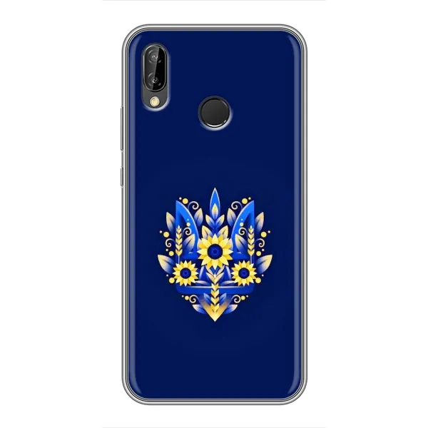 Чехол с принтом «Цветочный Герб» для Huawei P20 Lite (ANE-L02)