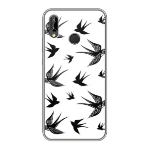 Чохол з пташками на Huawei P20 Lite, Ane-L02 (VPrint) (Ластівки)