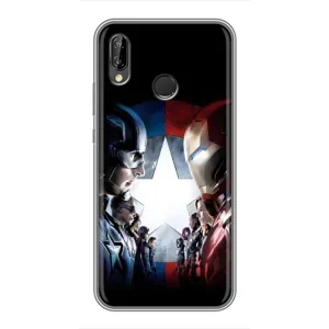Чохли з героями Марвел Huawei P20 Lite, Ane-L02 (VPrint) (Марвел стайл)