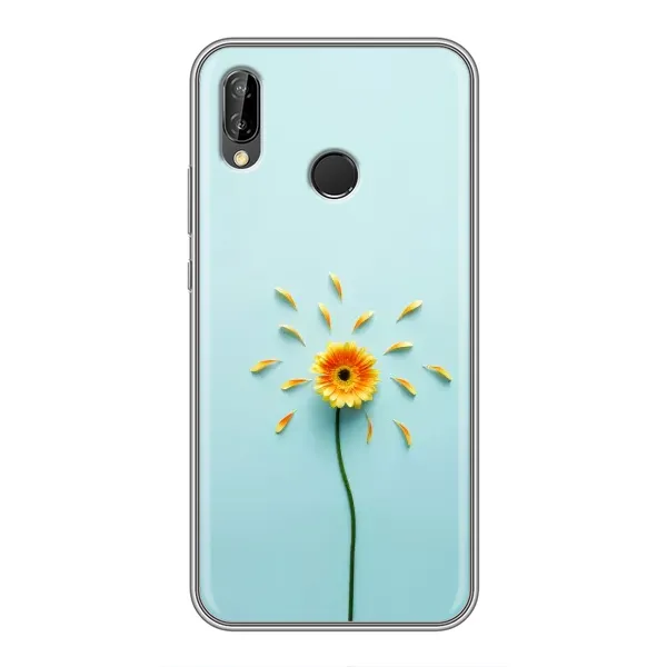 Чехол с принтом «Желтый цветок» для Huawei P20 Lite (ANE-L02)
