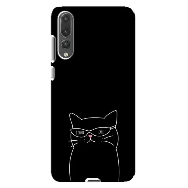 Чехол с принтом «Равнодушный кот» для Huawei P20 Pro (CLT-L04)