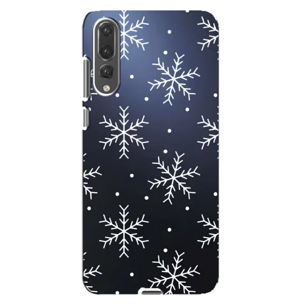 Чохол з принтом «Білі сніжинки» для Huawei P20 Pro (CLT-L04)