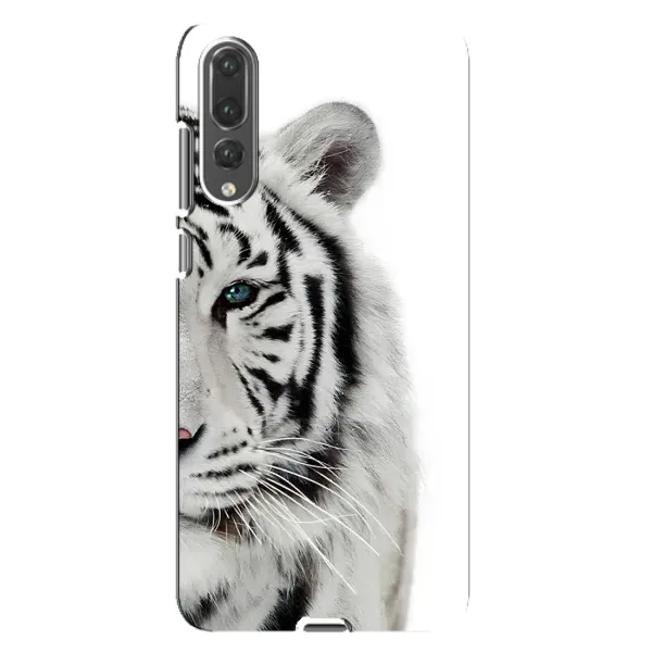 Чохол з принтом «Білий Тигр» для Huawei P20 Pro (CLT-L04)