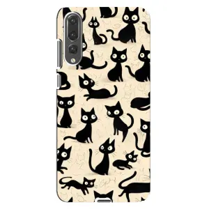 Чехол с рисунком кот на Huawei P20 Pro, CLT-L04
