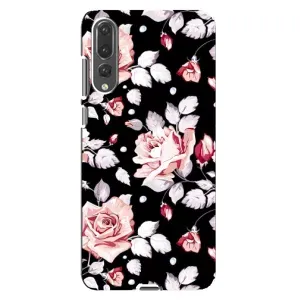 Чехлы с Цветами для Huawei P20 Pro, CLT-L04 (VPrint) (Цветочки на черном)