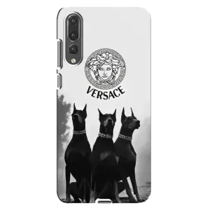Чехлы VERSACE для Хуавей П20 Про (PREMIUMPrint) (Доберман Версаче)