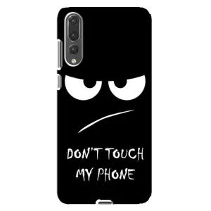 Чехол для Хуавей П20 Про - (AlphaPrint) с печатью (ТОП продаж) (Dont Touch)