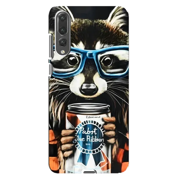 Чехол с принтом «Енот с банкой» для Huawei P20 Pro (CLT-L04)
