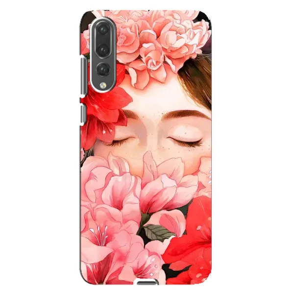 Чехол с принтом «Глаза в цветах» для Huawei P20 Pro (CLT-L04)