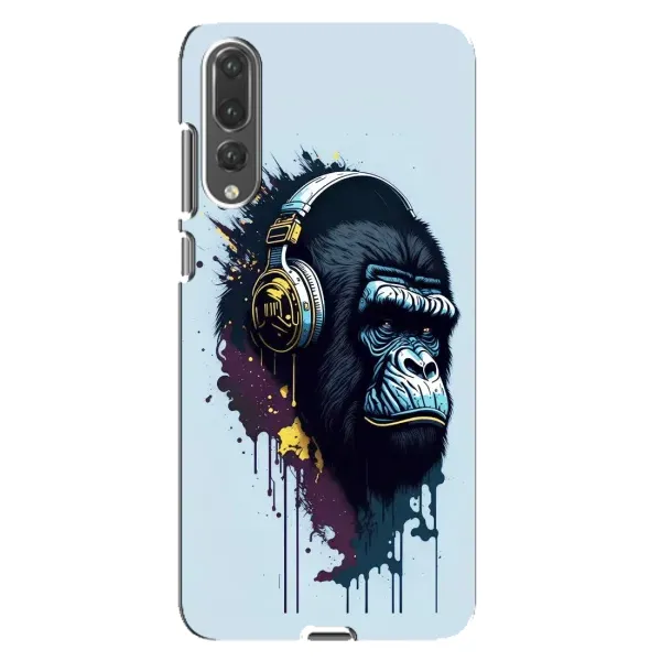 Чохол з принтом «Горила в навушниках» для Huawei P20 Pro (CLT-L04)