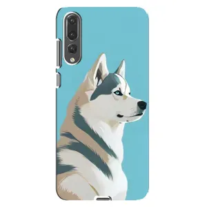 Чохол з Хаскі Huawei P20 Pro, CLT-L04 - (AlphaPrint) (Хаскі арт)