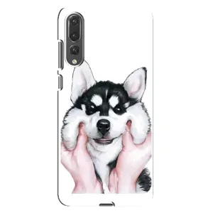 Чохол з Хаскі Huawei P20 Pro, CLT-L04 - (AlphaPrint) (Хаскі улибака)