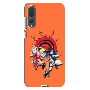 Naruto Anime Чехлы для Хуавей П20 Про (AlphaPrint) (команда Наруто)