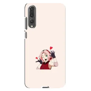Чехлы Персонажи Аниме Наруто для Huawei P20 Pro, CLT-L04 (AlphaPrint) (Лайк Сакура)