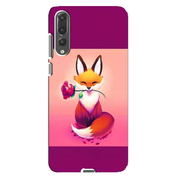 Чохол з принтом «Лиса з трояндою» для Huawei P20 Pro (CLT-L04)