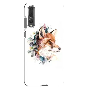 Чохли з картинкою Лисичка для Huawei P20 Pro, CLT-L04 (VPrint) (Лиса в квітах)