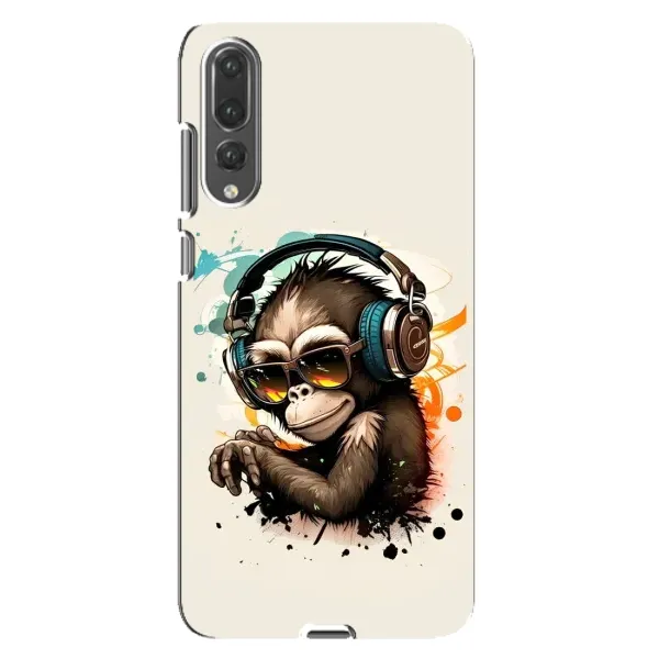 Чохол з принтом «Макака в навушниках» для Huawei P20 Pro (CLT-L04)