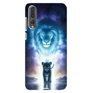 Чехол со Львом для Huawei P20 Pro, CLT-L04 (VPrint) (Маленький лев)