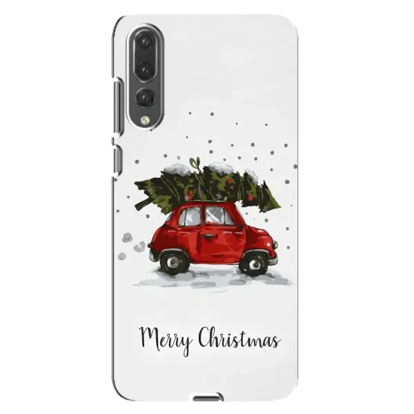 Чохол з принтом «Авто з ялинкою» для Huawei P20 Pro (CLT-L04)