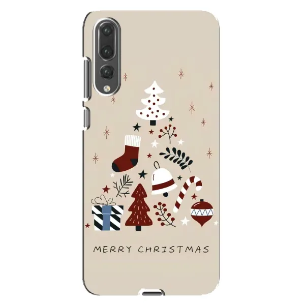 Чохол з принтом «Merry Christmas» для Huawei P20 Pro (CLT-L04)