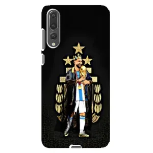 Чехлы для Huawei P20 Pro, CLT-L04 (Leo чемпион) (AlphaPrint) (Месси Король)