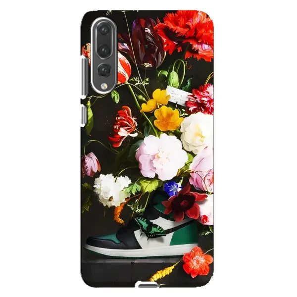 Чехол с принтом «Nike цветы» для Huawei P20 Pro (CLT-L04)