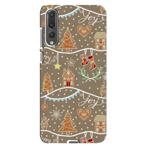 Новогодние, Праздничные Чехлы для Huawei P20 Pro, CLT-L04 - 2024 год (Новогодние пряники)