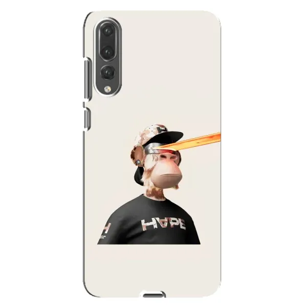 Чехол с принтом «обезьяна NFT в очках» для Huawei P20 Pro (CLT-L04)