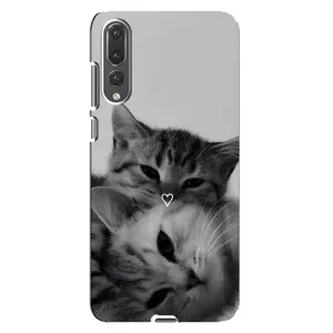 Чехол с рисунком кот на Huawei P20 Pro, CLT-L04 (Пара котов)