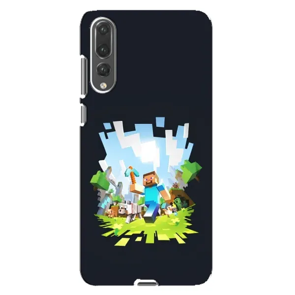 Чехол с принтом «персонажи Minecraft» для Huawei P20 Pro (CLT-L04)