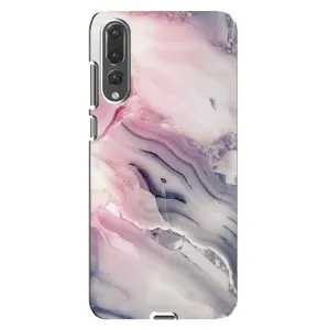 Мраморный чехол на Huawei P20 Pro, CLT-L04 (VPrint) (Пурпурный Мрамор)