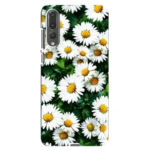 Чехол с картинкой (Стильные) для Хуавей П20 Про - (AlphaPrint) (Ромашки)
