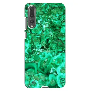 Мраморный чехол на Huawei P20 Pro, CLT-L04 (VPrint) (Салатный Мрамор)