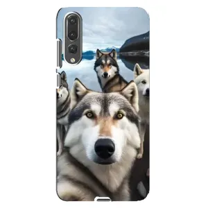 Чохол з Хаскі Huawei P20 Pro, CLT-L04 - (AlphaPrint) (Селфі Хаскі)