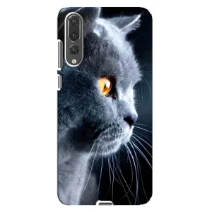 Чехлы с Котиками для Huawei P20 Pro, CLT-L04 (VPrint) (Серый Кот)