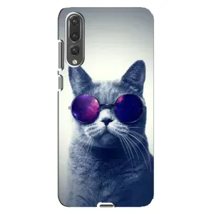 Чехол с принтом для Huawei P20 Pro, CLT-L04 (AlphaPrint) Модные коты (Стильный кот)