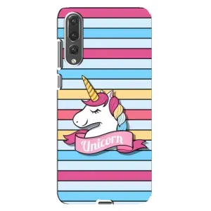 Чехол для Хуавей П20 Про - (Единорожки - Новинки) (AlphaPrint) (Unicorn)