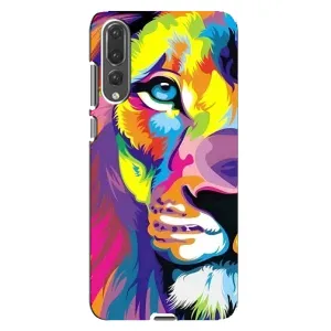 Чехол со Львом для Huawei P20 Pro, CLT-L04 (VPrint) (Яркий Лев)