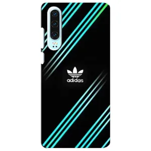 Чохли Адидас для Huawei P30 (AlphaPrint) (Адідас з полосами)