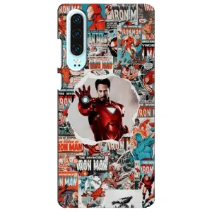 Чохли з героями Марвел Huawei P30 (VPrint) (Айронмен)