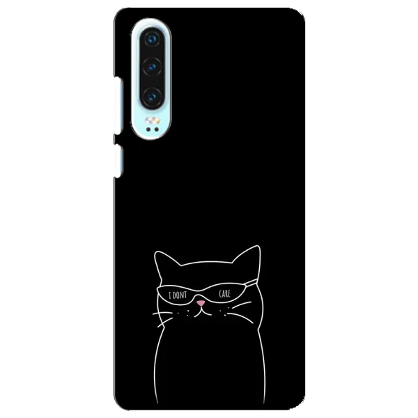 Чохол з принтом «Байдужий кіт» для Huawei P30