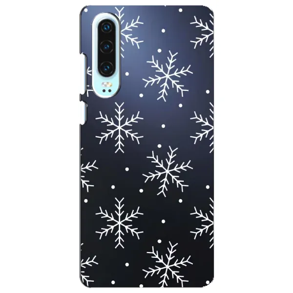 Чехол с принтом «Белые снежинки» для Huawei P30