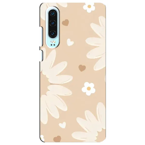 Чохол з принтом «Бежеві квіти» для Huawei P30 Чохол з принтом «Бежеві квіти» для Huawei P30