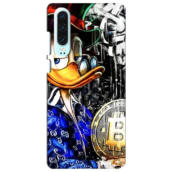 Чохол з принтом «Біткойн Скрудж» для Huawei P30
