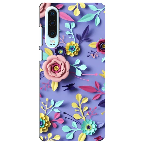 Чехол с принтом «Цветочный дизайн» для Huawei P30