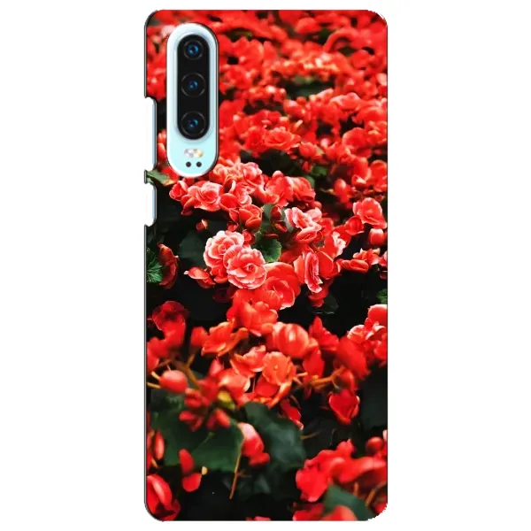 Чехол с принтом «Цветы красные» для Huawei P30