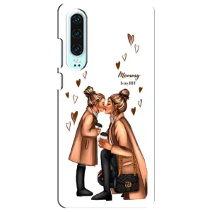 Чохол з друком для Huawei P30 - (Мама з дитинкою) (AlphaPrint) (Донька і мама)